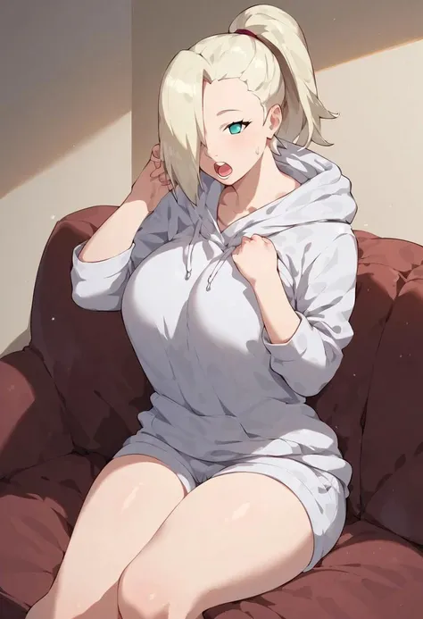 ((beige turtleneck long sweater,hand-knitted sweater:1.2))long sleeves sweater,Black Gal、(dark-skinned:1.3)、(8k, RAW photo, best quality, masterpiece:1.2), (extremely detailed 8k wallpaper),illustration、professional lighting,sharp focus, depth of field、
nsfw、clear eyes、perfect anatomia、huge tit、a smile、a blond、Plump thighs、full bodyesbian、black socks above the knee、Sit on the sofa、girl with、Kogal、With both knees up and legs open(open legs:1.5)、white panty、Highlighting the streaks of white panties、luslous skin、Black long boots、cleavage cutout、Blue eyes、