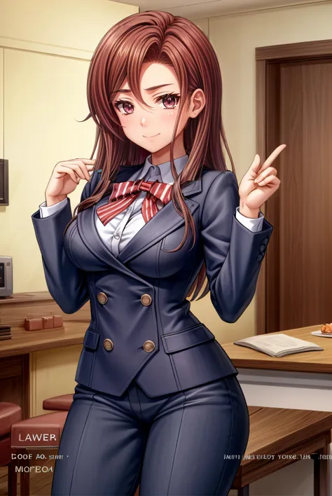 (extremely detailed CG unity 8k wallpaper),(ultra-detailed),masterpiece,best quality, <lora:sakakiryouko-nvwls-v1:0.8> sakaki ryouko, chef uniform, white pants, blue blazer, bowtie, plaid skirtl, smile face, <lora:VisualNovelLORA:0.8> Visual Novel, dialogue box, text, game, user interface,
<lora:add_detail:1>,