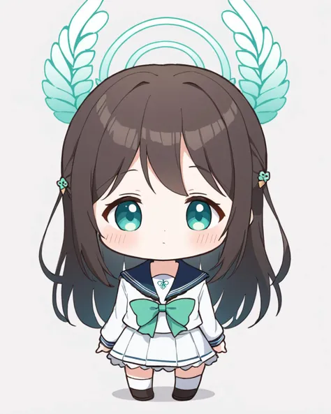 airi \(blue archive\),1girl, halo, white_background, serafuku, skirt, sailor_collar, green_bow, chibi, simple_background, long_sleeves, blush, closed_mouth
<lora:airi_(blue_archive)_image186_2023-11-26-000030:1>halo. gorgeous,key visual, vibrant, studio anime,award-winning, professional, highly detailed,high budget, cinemascope
