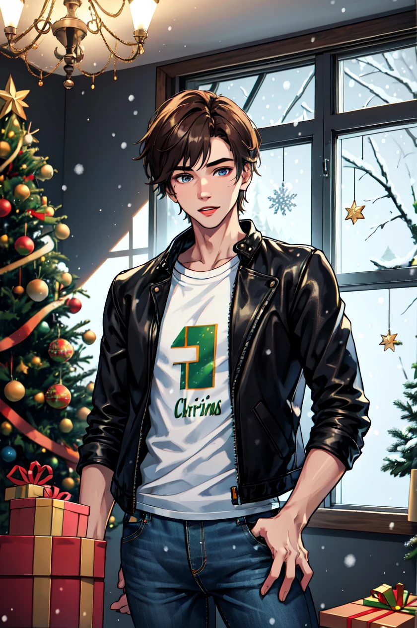 1boy, male focus, solo, BadBoyVibes-GenderFree XmasTheme