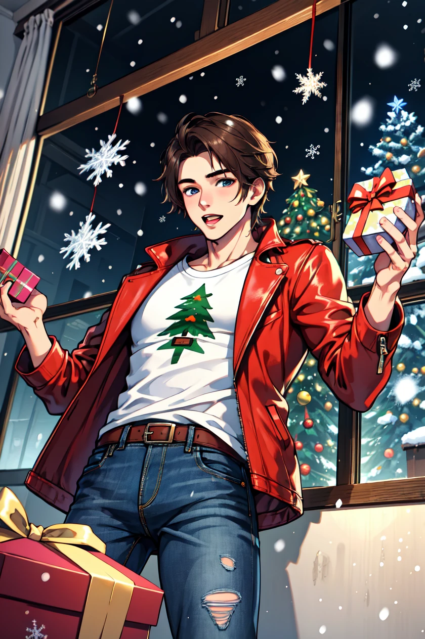 1boy, male focus, solo, BadBoyVibes-GenderFree XmasTheme