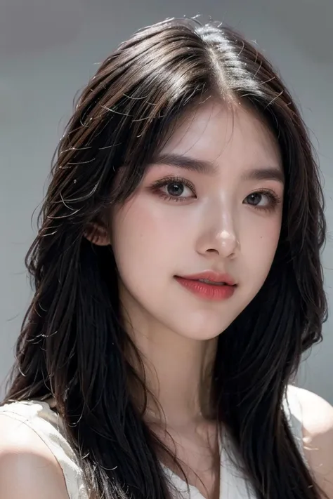 (8k, RAW photo, best quality, masterpiece:1.2),(realistic, photo-realistic:1.37), (close up:1.4), 1girl, solo,prefect anatomy,textured skin, (black long hair), smile, stewardess uniform, chiaroscuro, chromatic aberration abuse, super detail, textured skin, <lora:b_girl:0.7>, <lora:perfecteyes:0.1>