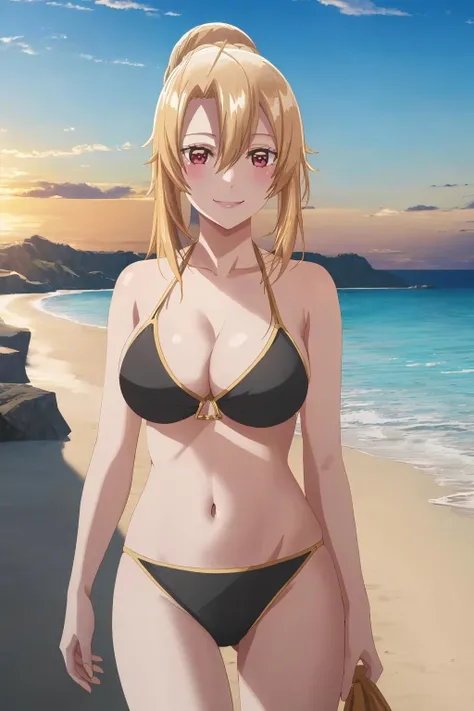 ((masterpiece, best quality, high quality, highres,))
outdoors, beach, sky, sunset, sunbeam, realistic lighting,
looking at viewer, smile
AngelicaV1, black bikini ,<lora:Angelica(Anime)-08:0.8>
