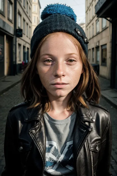 photo of a young woman, 1990s, Artisan, Graffiti, weathered skin, dusty, dry