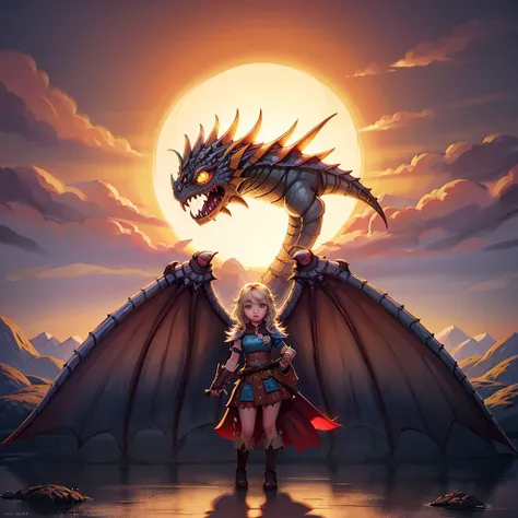 <lora:httydAstrid_astrid15V1:0.5> 1girl dragon photo fantasy, "Original Character, Volumetric Lighting, Best Shadows, Shallow Depth of Field, (Highest Quality, Amazing Details:1.25), Brilliant Colorful Paintings"