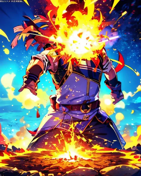 <lora:add_brightness:0.5><lora:add_detail:0.5><lora:add_saturation:0.5><lora:saltbae-17:0.9> <lora:Bakuhachumaho:0.7>
saltbae,sunglasses,Saltbae sowing salt from on high,
bakuhatsu, fire, explosion,
outdoors,
wide shot,