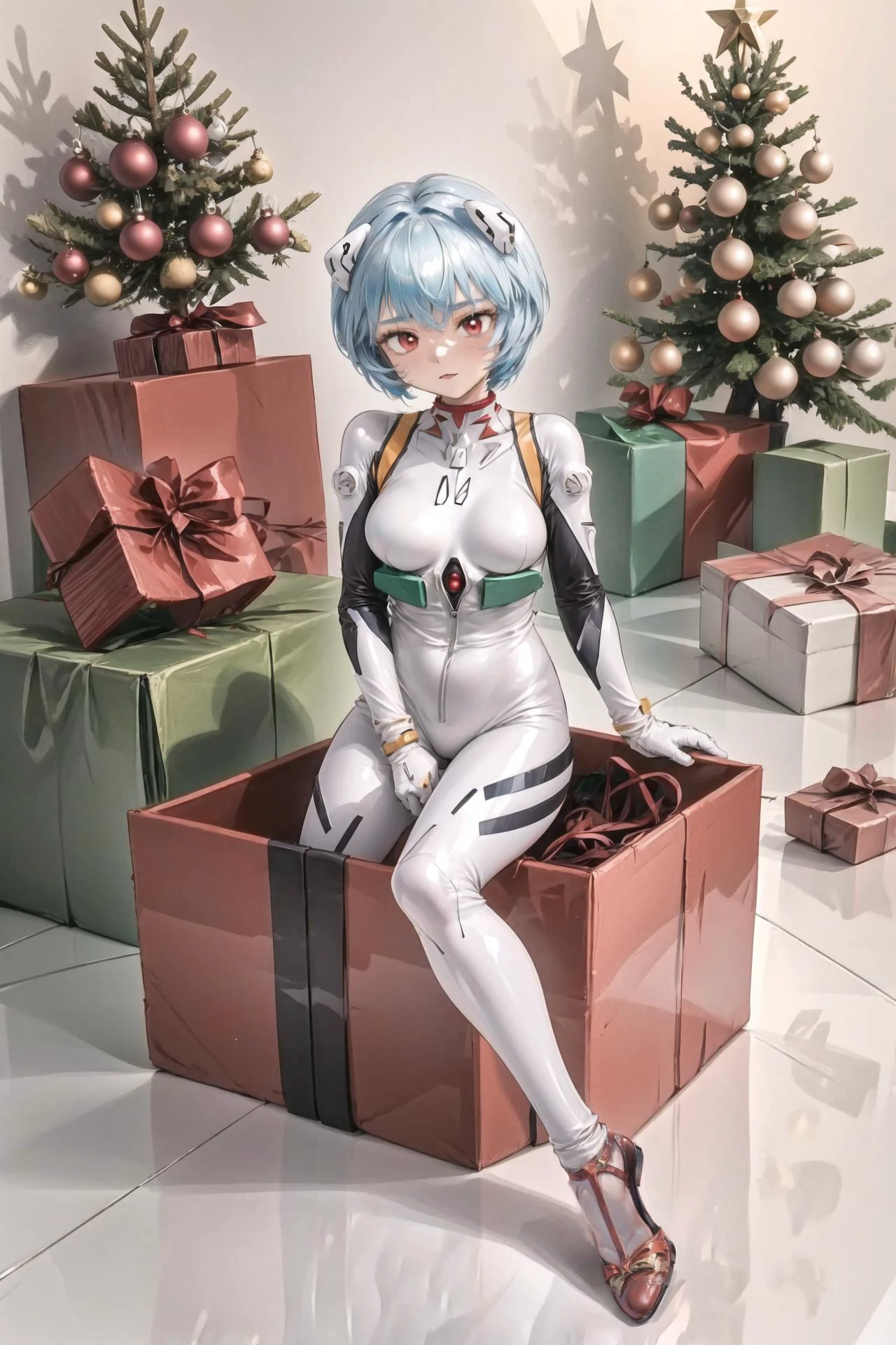 masterpiece, best quality, highres, 8k, red heel shoes