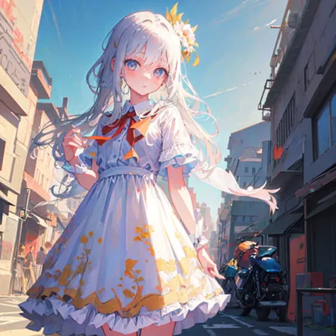 (masterpiece,best quality:1.4),ultra-detailed,illustration,
(solo,1girl,li:1.2),
sity, street, vehicle,
