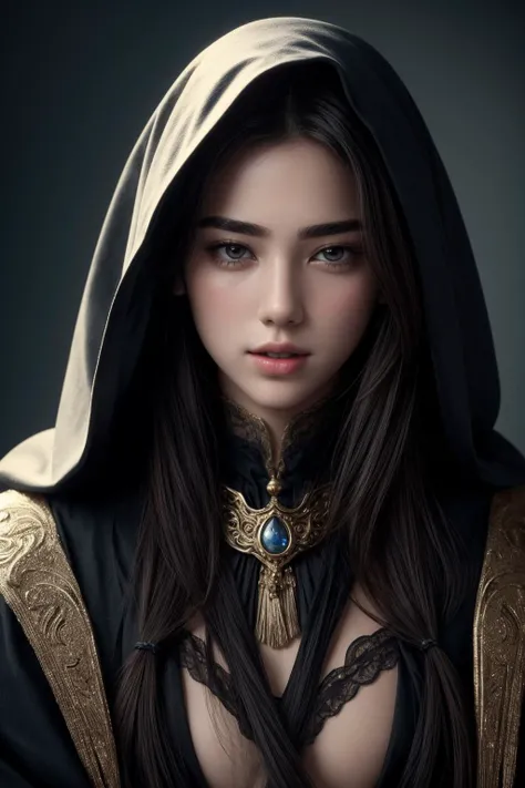 ((art by Yoshitaka Amano )) dualipa as ((small breasts, young girl , slender body, )) Selvina Sorceleth She is an elementalist who belongs to D&D. Selvina comes from human races of Emprie and is born from wood elfs. Her hair is long, full white, and covers her face like a veil. She wears an elaborate outfit made from cloths covering most parts of her body. Her eyes are bright blue with darker shades around them, making them look sleep-struck. She is skinny yet muscular for her dedication in serving as a warrior. , she Crossed at the ankles, arms wrapped around her knees, she presents a playful challenge to those who dare to unravel her enigma and she is Neutral, A relaxed facial expression with a slightly open mouth , perfect body proportions, realistic skin details BREAK, ultrasharp, ultradetailed, perfect quality, masterpiece, intricated details, ultra clear, <lora:add_detail:0.7>, <hypernet:sxzBloom_sxzBloom:0.3>, detailed skin perfectly detailed face, sharp face, in horror themed in background