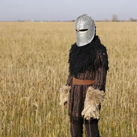 <lora:SDXL_Mask_Sa_May:1> mask, a person in a ÑÑÑл standing in a field