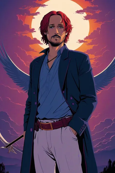 concept art shanks <lora:One_Piece_XL:0.8> . digital artwork, vector, bright colors, bold outlines, illustrative, highly detailed <lora:Flat_Vector_XL:1>