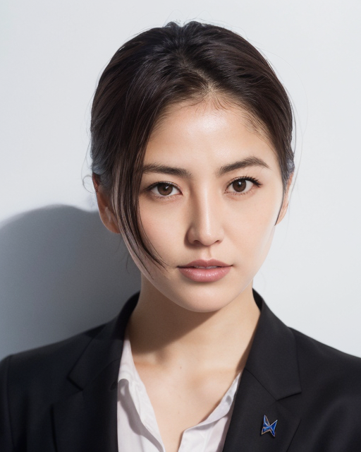 A close up of a woman in a suit posing for a picture - SeaArt AI