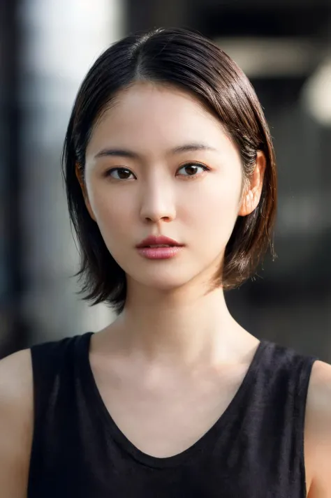 (masterpiece, best quality, beautiful quality, photorealistic, detailed lighting, extremely detailed skin, extremely detailed hair, shadows, 8k, a picture of a mature woman, short hair, black hair, forehead, upper body, 1girl, fcPortrait:1.2), <lora:add_detail:1>, <lora:Masami NagasawaV4:0.8:OUTALL>, (age up 15 years:1.5)