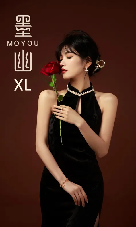 parameters
woman,moyou, solo, jewelry, flower, dress, closed eyes, necklace, bracelet, holding flower, black dress, holding, black hair, earrings, sleeveless, rose, bare shoulders, hair ornament, sleeveless dress, short hair, lips, A Beautiful Chinese Woman
Negative prompt: (worst quality, low quality, cgi, bad eye, worst eye, illustration, cartoon),deformed,distorted,disfigured,poorly drawn,bad anatomy,wrong anatomy,open mouth,nsfw,
Steps: 50, Sampler: DPM++ 2M Karras, CFG scale: 7, Seed: 70362938, Size: 768x1280, Model hash: a1c3c7e4ea, Model: 墨幽人造人XL_v0.1, Clip skip: 2, ADetailer model: face_yolov8n.pt, ADetailer prompt: "woman,moyou, solo, jewelry, flower, dress, closed eyes, necklace, bracelet, holding flower, black dress, holding, black hair, earrings, sleeveless, rose, bare shoulders, hair ornament, sleeveless dress, short hair, lips, A Beautiful Chinese Woman", ADetailer negative prompt: "(worst quality, low quality, cgi, bad eye, worst eye, illustration, cartoon),deformed,distorted,disfigured,poorly drawn,bad anatomy,wrong anatomy,open mouth,nsfw,", ADetailer confidence: 0.3, ADetailer dilate/erode: 32, ADetailer mask blur: 4, ADetailer denoising strength: 0.4, ADetailer inpaint only masked: True, ADetailer inpaint padding: 32, ADetailer version: 23.8.0, Version: v1.5.1, Hashes: {"model": "a1c3c7e4ea"}