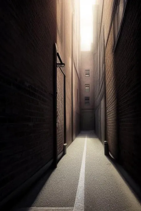 alley,parking,dark light,
