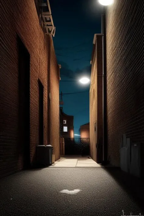 alley,parking,dark light,