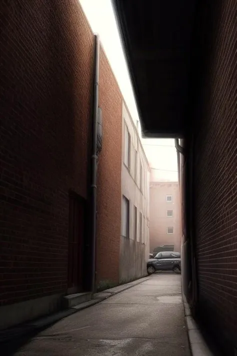 alley,parking,dark light,