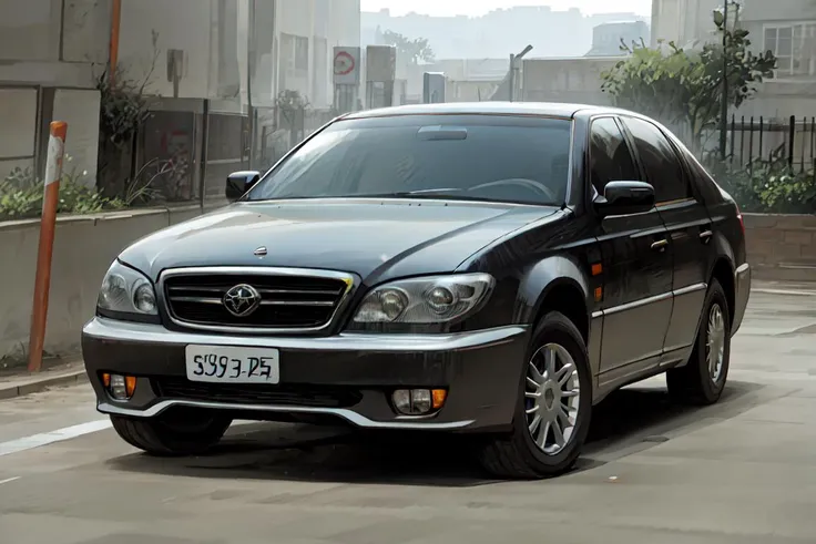 chairman, car, motor vehicle, ground vehicle, <lora:Ssangyong_Chairman_1st_Generation_1:1>
