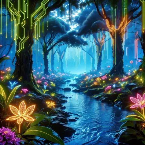 saibosenlin, scenery, tree, no humans, nature, flower, forest, water, glowing, outdoors, fantasy, colorful,
Best quality,masterpiece,ultra high res,<lora:20240304-1709534878700-0020:0.7>,