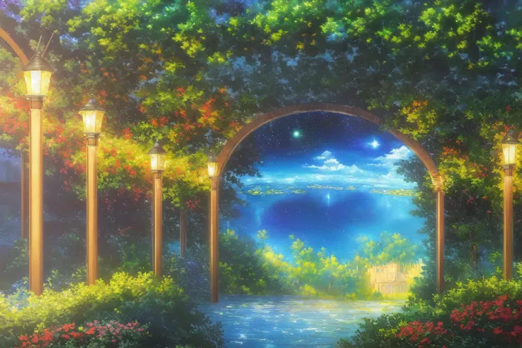<lora:merge:1>, outdoor,(scenery), background, (masterpiece,best quality:1.6), scenery, extremely detailed, detailed background, anime, 1girl, young girl, short girl, sci-fi, science fiction, outdoors, night, starry sky, greenhouse, megastructure, bio-dome, landscape, scenery, horizon, rooftop,atmospheric lighting,depth of field,