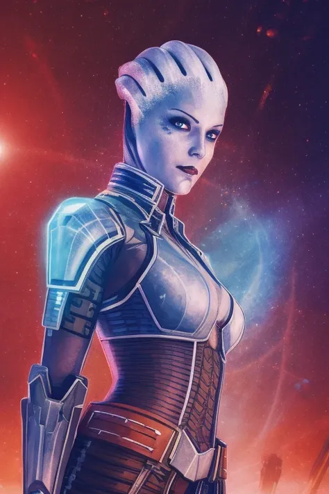 woman, asari, close up, action pose, sci-fi armor, cyberpunk tattoo, alien desert,, looking into the camera, (anime), (illustration), cartoon, detailed
<lora:0Asari2:0.8>