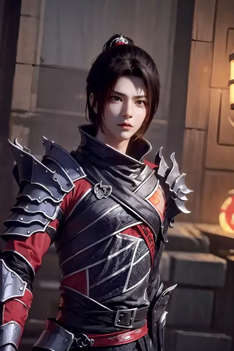 xiaoyan,(1 boy), <lora:1-000025:1>,armour,half body