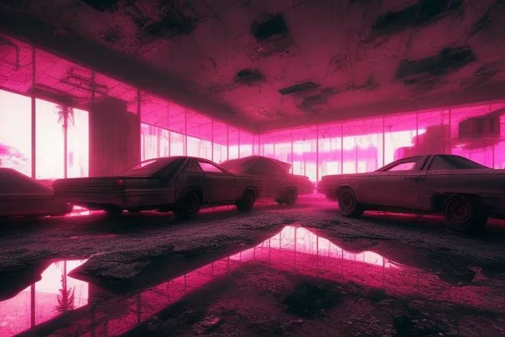 deconstruction of self, Neon futurism,  hyperrealistic surrealism, dreamscape,   award winning masterpiece with incredible details, zhang kechun, a surreal vaporwave ,  liminal space, highly detailed, Extremely detailed futuristic, Cleveland Ohio, cinematic ,rim lighting ,octane render, wvebg1