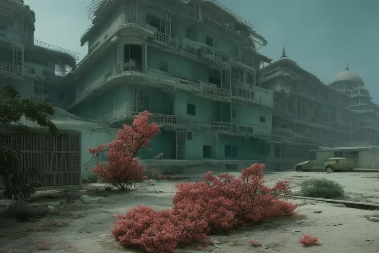 deconstruction of self, hyperrealistic surrealism, dreamscape, award winning masterpiece with incredible details, zhang kechun, a surreal vaporwave , liminal space, highly detailed, Extremely detailed futuristic, Cleveland Ohio, cinematic ,rim lighting ,octane render, wvebg1