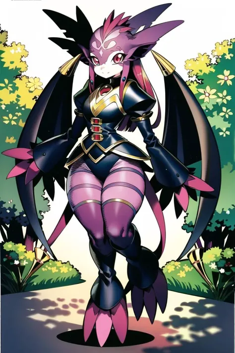 best quality, masterpiece, solo, <lora:digimon3-10:1>, digimon \(creature\), 1girl, monster girl,