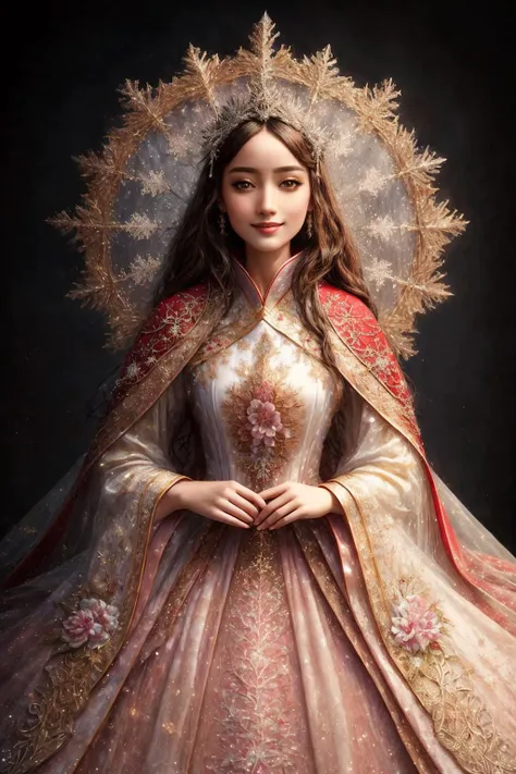 ((Masterpiece, best quality,edgQuality))smiling,excited,solo,1girl,
edgEF, a dress with a cape and a dress with a snowflake on it ,wearing edgEF eastern clothing,(hanfu)
<lora:edgEasternFantasy:1>