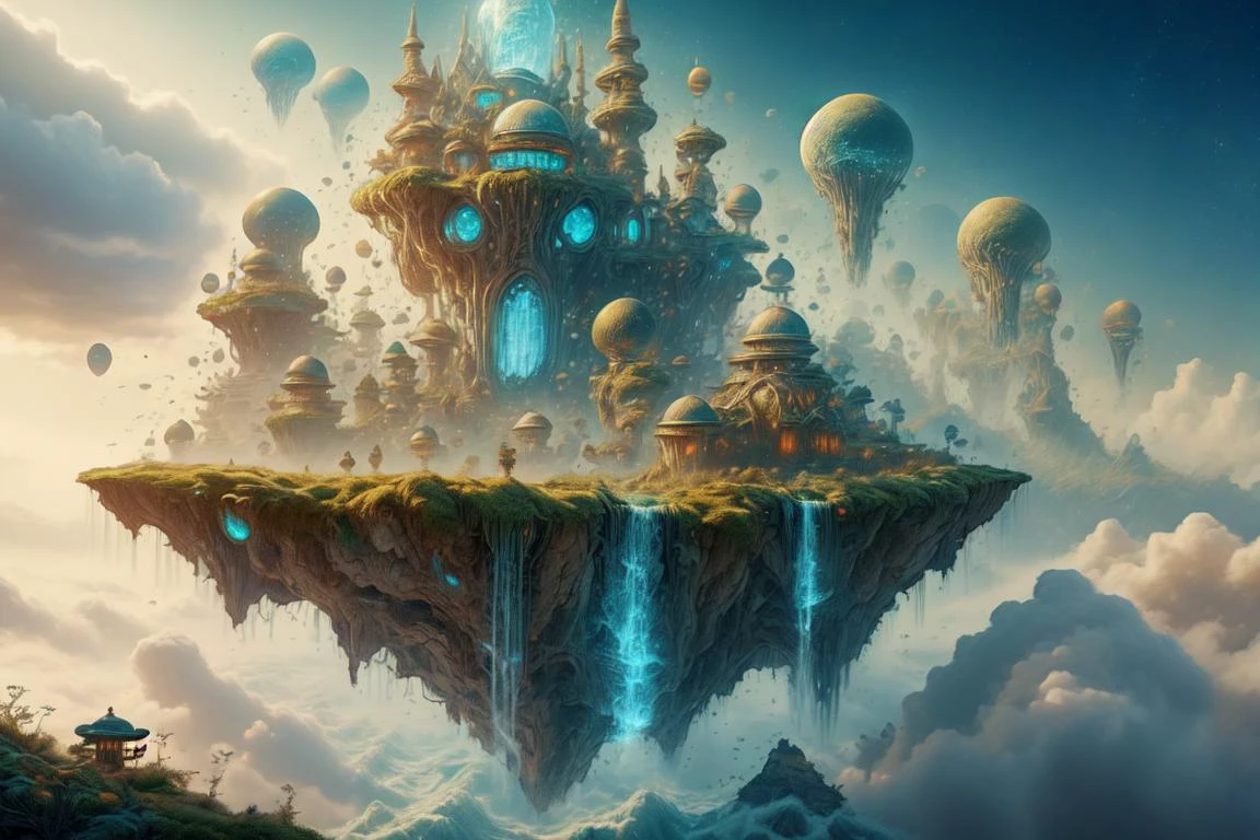 ethereal fantasy concept art of breathtaking hyperrealistic painting, volumetric lighting, 8k, epic composition, cinematic lighting, masterpiece, hdr, wondrous floating city, <lora:20231226-1703571263470:1> aircity <lora:WC-girl-bubbles-water-style-darquelilly-v1:0.7> gbwstyle <lora:ExoBioTech-20:0.6> exobiotech, bio, scifi, masterpiece, award-winning, professional, highly detailed, magnificent, celestial, ethereal, painterly, epic, majestic, magical, fantasy art, cover art, dreamy