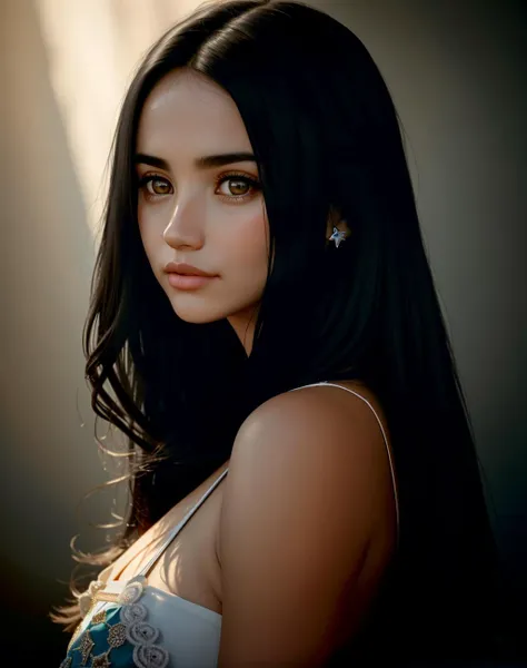Masterpiece, absurdres,award winning photo, extremely detailed, amazing, fine detail, extremely detailed eyes and face, by lee jeffries nikon d850 film stock photograph 4 kodak portra 400 camera f1.6 lens rich colors hyper realistic lifelike texture dramatic lighting unrealengine trending on artstation cinestill 800 tungsten,  <lora:esd:1>, beautiful esd_woman, long black  hair, posing for a picture ,perfect esd_face, perfect esd_body,