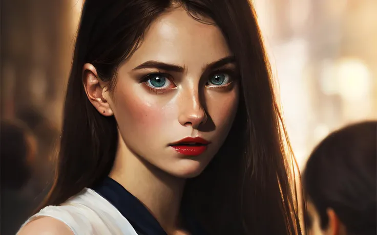 <lora:locon_kaya_v1_from_v1_64_32:1.25> photo of a woman in a crowded street, modelshoot style, (extremely detailed CG unity 8k wallpaper), photo of the most beautiful artwork in the world, professional majestic oil painting by Ed Blinkey, Atey Ghailan, Studio Ghibli, by Jeremy Mann, Greg Manchess, Antonio Moro, trending on ArtStation, trending on CGSociety, Intricate, High Detail, detailed face, Sharp focus, dramatic, photorealistic painting art by midjourney and greg rutkowski, (sexy sheer dress:1.1), (looking at viewer), (detailed pupils:1.3), (modern outfit:1.2), (closeup), red lips, (eye shadow), 24mm shot