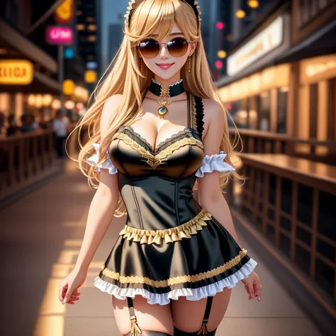 Masterpiece, absurdres,award winning photo, extremely detailed, amazing, fine detail, extremely detailed eyes and face, by lee jeffries nikon d850 film stock photograph 4 kodak portra 400 camera f1.6 lens rich colors hyper realistic lifelike texture dramatic lighting unrealengine trending on artstation cinestill 800 tungsten, beautiful long blonde woman, golden brown eyes , slim, tiny waist, smiling, excited, soubrette, sunglasses
<lora:Nadia:0.6>, Nadia, wearing a exy maid costume posing for a picture , wearing a black soubrette outfit, frills, fishnets, ribbons, <lora:Soubrette:1>