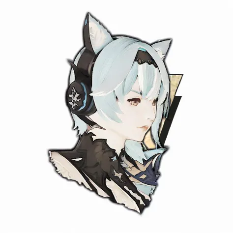 ffxiv battle talk portrait,simple background, white background, portrait,
eula \(genshin impact\),
cat ear headphones, <lora:kohaku_delta_style_npc对è¯å¾å:1>,