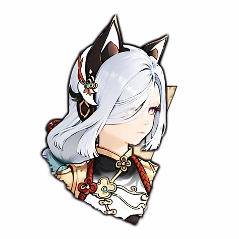 ffxiv battle talk portrait,simple background, white background, portrait,
shenhe \(genshin impact\),
cat ear headphones, <lora:kohaku_delta_style_npc对è¯å¾å:1>,