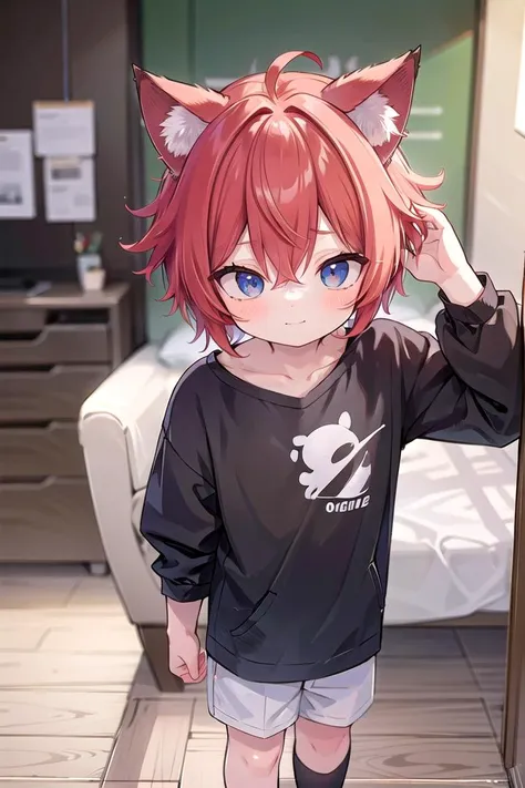 <lora:aki_sd_v10:0.5>,1boy, aki, crimson hair, animal ears, masterpiece, ultra detail