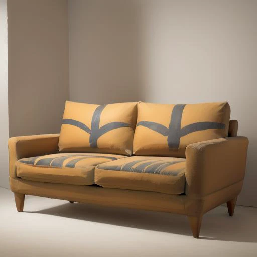a couch, <lora:paintedpotterycd-000009:1.0>, paintedpotterycd, no humans, high quality, masterpiece, realistic, photorealistic, long-focus, indoors