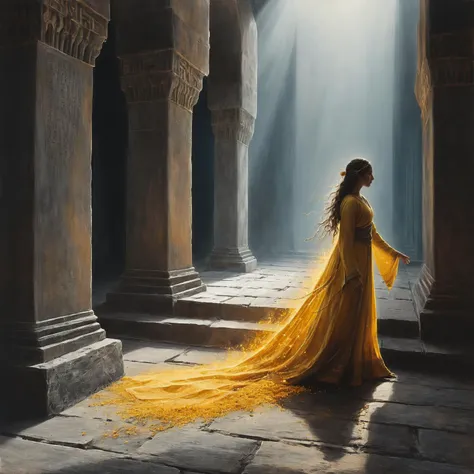 An ethereal dance of light and shadow in a stunning monochromatic photograph with (selective color details:1.8), revealing the hidden poetry of a scene from mythology, 8k uhd, ultra-sharp focus, evoking This is not, my life <lora:XSfenlie:1>