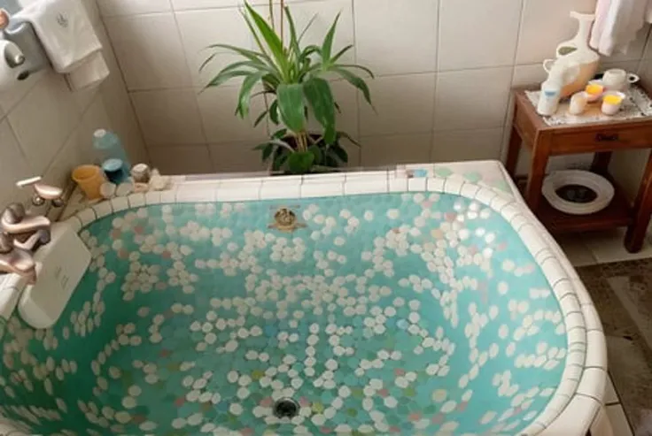 masterpiece, high quality, a bathtub ,8k uhd, dslr, soft lighting, high quality, film grain, Fujifilm XT3 <lora:100_Taiwan old bathtub_1v5_768_0001BD5e_NR128NA128off:0.8> , bathtub_\(Taiwan\)