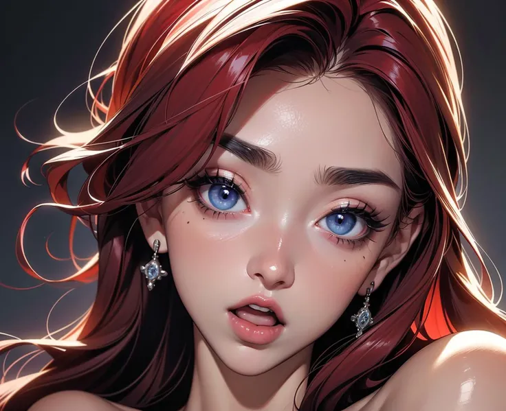 (masterpiece, best quality, high resolution:1.2), (extremely detailed, realistic, intricate details, highres), highres, official art, extremely detailed cg unity 8k wallpaper,
(Miss fortune), long red hairs in 1 three-strand braid, (red hair), ((blue eyes)), (large sagging breasts), (mature female, adult face, adult body), (black makeup), black eyeliner, <lora:MatureFemalePixAI2Any:0.2> mature female,
focus portrait,
<lora:lora_perfecteyes_v1_from_v1_160:0.8> perfecteyes eyes,
yellow dress
(((Surprised, Wide-open eyes, a raised brow, and an open mouth..))),
extremely detailed background, intricate lighting, egypt room,
<lora:add_detail:0.25>, <lora:age_slider_v1:2>