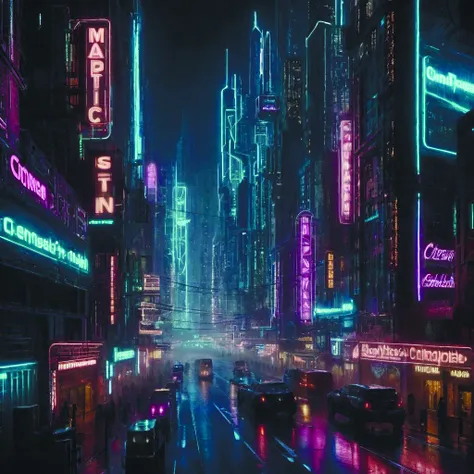 a magnificent dark neon futuristic cyberpunk city bustling street at night cyberart photography by liam wong rendered in octane,3d,blender 3d iphone masterpiece,depth field,engine 5,cinematic,hyper realism,high detail,octane cinema 4d,a 24 cinem cyberpukai <lora:CyberPunkAIp:0.8> <lora:add-detail-xl:1.6> future city,science fiction <lora:Future_Citys_xl-000012:0.6> DonMn1ghtm4reXL <lora:DonMn1ghtm4reXL:0.5> teslapunkai <lora:TeslaPunkAIv2p:0.4>