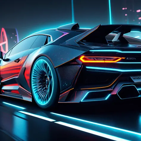 ((best quality)), ((masterpiece)), ((realistic,digital art)), (hyper detailed),cyberpukai Conveyance, Accent Lighting, Brush Guard, Custom Paint Job, Obsidian, Geometric, Matte Coating,, octane rendering, raytracing, volumetric lighting, Backlit,Rim Lighting, 8K, HDR <lora:CyberPunkAI:0.8>