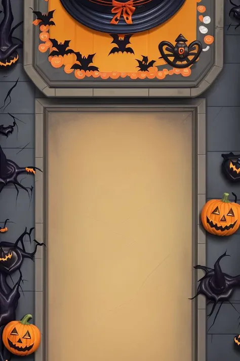 halloween bucket, vertical scene, <lora:Vertical Scene:0.60>