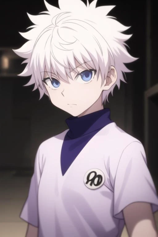 masterpiece, best quality, high quality, 1boy, solo, male focus, looking at viewer, upper body, <lora:killua_zoldyck:0.70>, killua_zoldyck