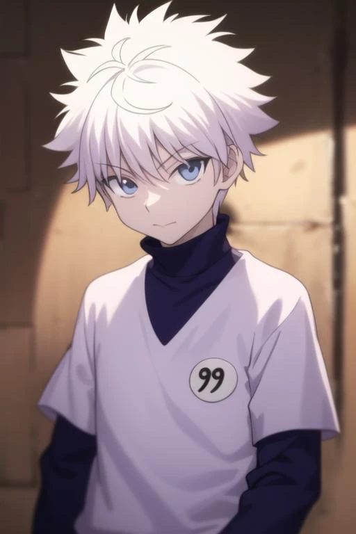 masterpiece, best quality, high quality, 1boy, solo, male focus, looking at viewer, upper body, <lora:killua_zoldyck:0.70>, killua_zoldyck