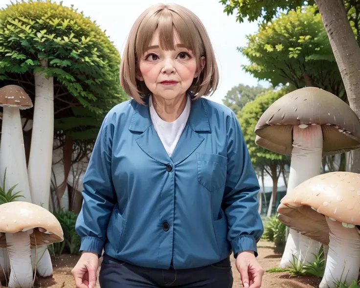 <lora:Heterothallism_v2:0.7>, (pollination:1.2), (nasolabial fold 96 years old woman:1.1), (green fungi:1.4)