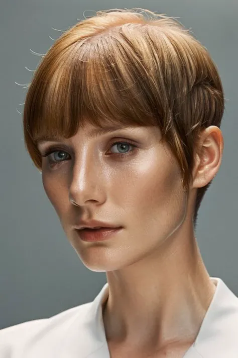 closeup photo of a (young:1.0) sks woman, (oiled shiny skin:1.0), (undercut:1.3) hair,
(8k uhd:1.0), (best quality:1.0), (masterpiece:1.0), (sharp focus:1.0), grey background,
<lora:CR-BryceDallasHoward-malcolmrey:1>