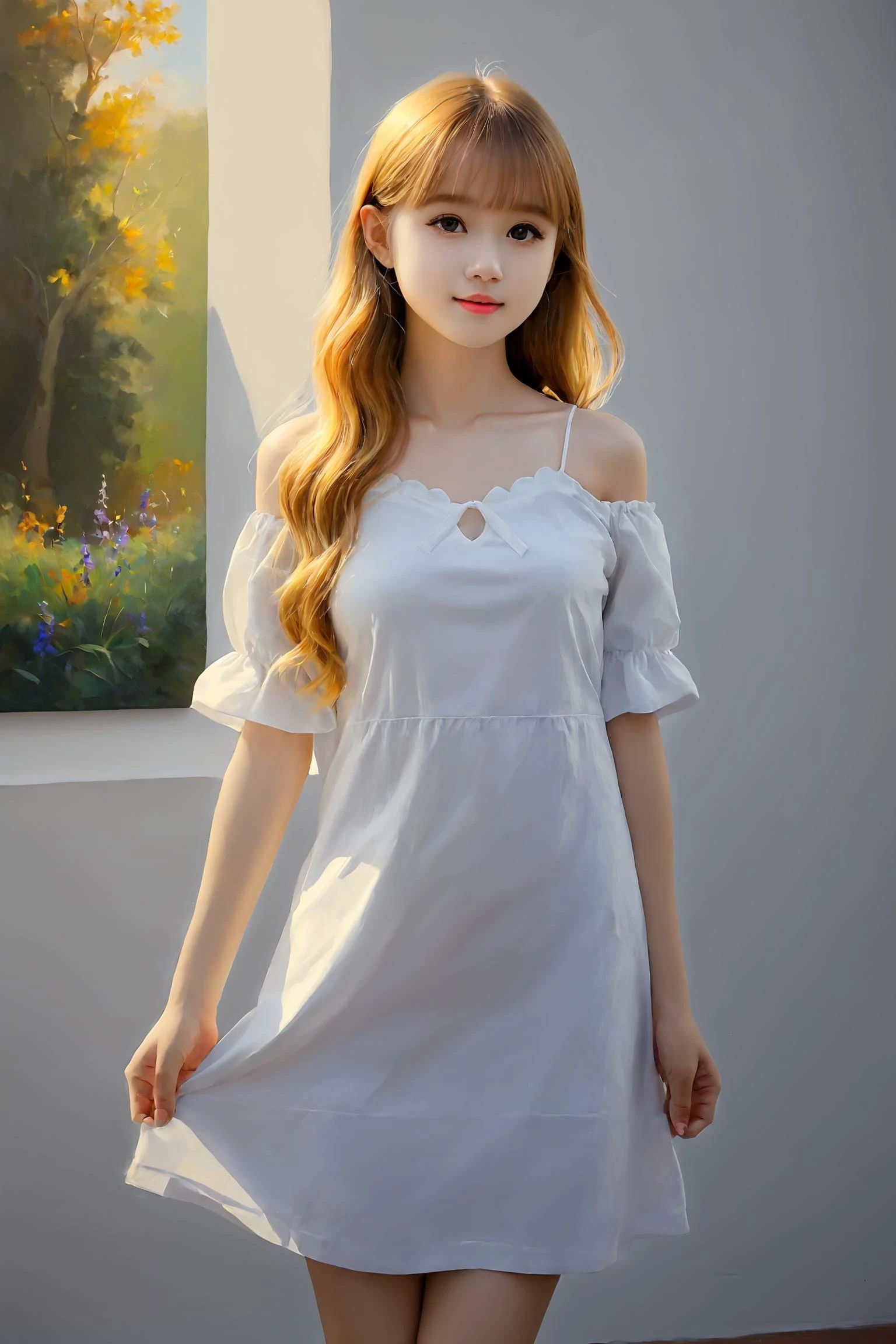 oil painting, vivid colors, beautiful light,
masterpiece, best quality, 1girl, <lora:kwFemale_Beta40-SDXL_v1:1>,