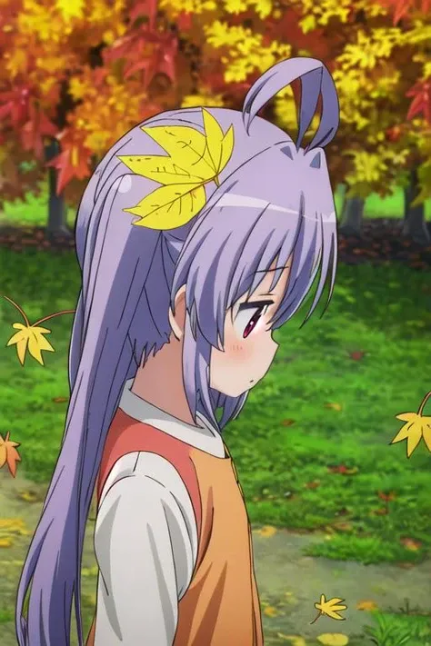 masterpiece, best quality,ultra detail,<lora:GoodHands-vanilla:0.8> <lora:anmnr01:0.3> <lora:add_detail:0.5>,1girl,from above, petite,miyauchi_renge_nonnonbiyori <lora:miyauchi_renge_nonnonbiyori:0.7>,outdoor,country road,autumn leaves,cinematic angle